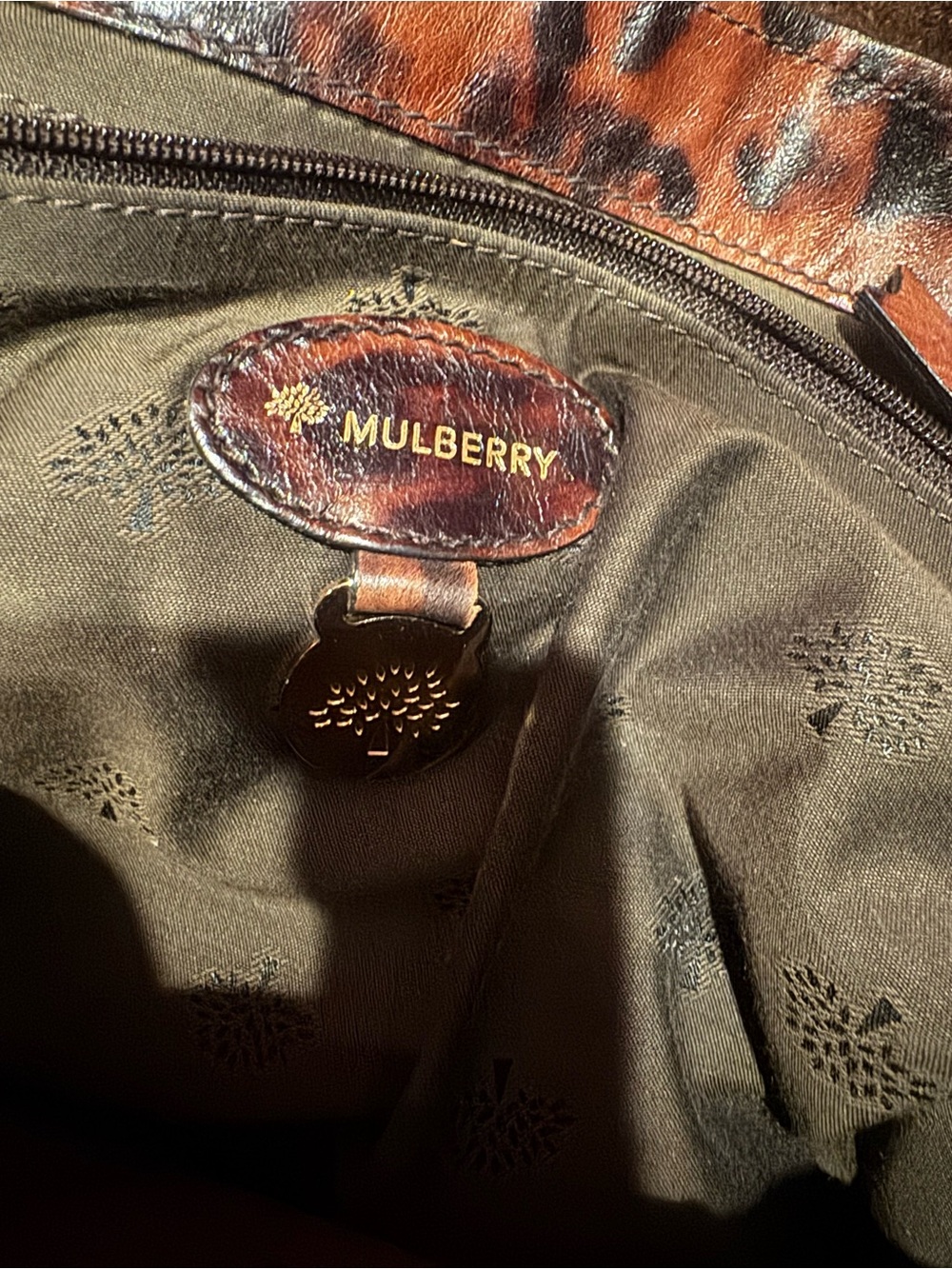 Mulberry Leopard Oak Leather Alexa Bag - Picture 5 of 10
